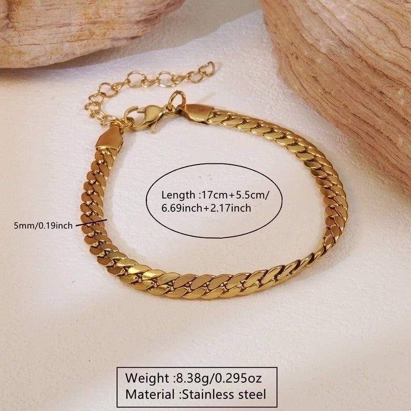 Vital Women's Vintage Titanium Steel Bracelet Set - Heart, Butterfly, Bow & Geometric Designs, Anniversary Gift
