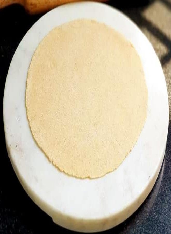 KRAFT CLOUDS White Marble Roti Maker | Stone Chapati/Phulka/Papad Maker | Chakla for Home & Kitchen Use | 9 Inch Size Rolling Board - Image 2