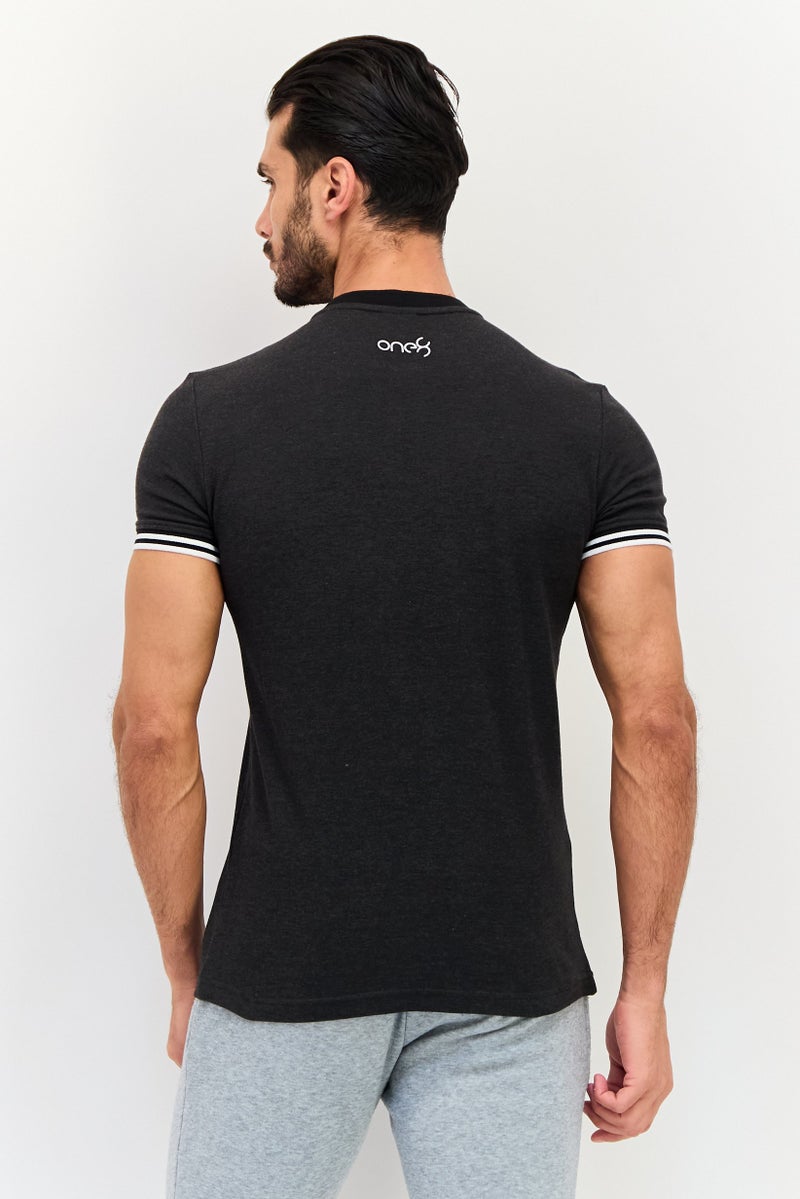 PUMA Men Sportswear Fit Short Sleeve Outdoor Polo Shirt, Dark Grey - Image 3