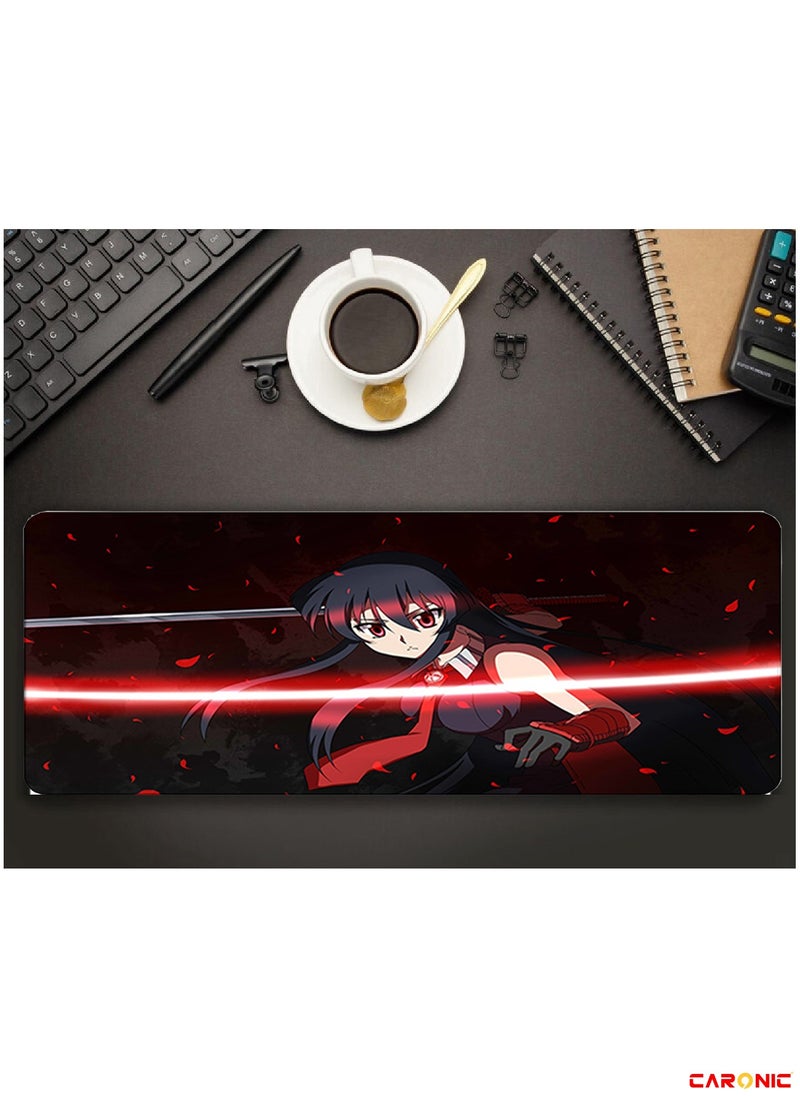 CARONIC - Large Gaming Mouse Pad with Superior Micro Weave Cloth Extended Desk Mousepad with Stitched Edges Non-Slip Base Water Resist Keyboard Pad For Gamer And Office Home Carl M1383 - Image 1
