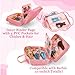LoDrid Doll Carrying Case Compatible with Barbie Dolls 12Inch Storage Organizer with Handle Holds up to 6 Dolls Multiple Pockets for Accessories Pink Bag Only - Image 4
