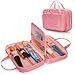 LoDrid Doll Carrying Case Compatible with Barbie Dolls 12Inch Storage Organizer with Handle Holds up to 6 Dolls Multiple Pockets for Accessories Pink Bag Only - Image 3