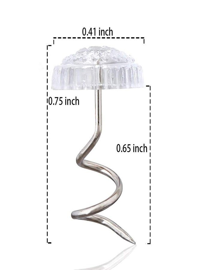 ReNext Fabric Twisty Pins with Clear Heads for Upholstery, Bedskirts, Slip Covers, and Other Materials - Sewing Supplies Essential - 100 Pack - Image 2