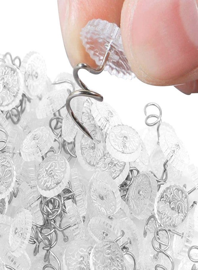 ReNext Fabric Twisty Pins with Clear Heads for Upholstery, Bedskirts, Slip Covers, and Other Materials - Sewing Supplies Essential - 100 Pack - Image 5