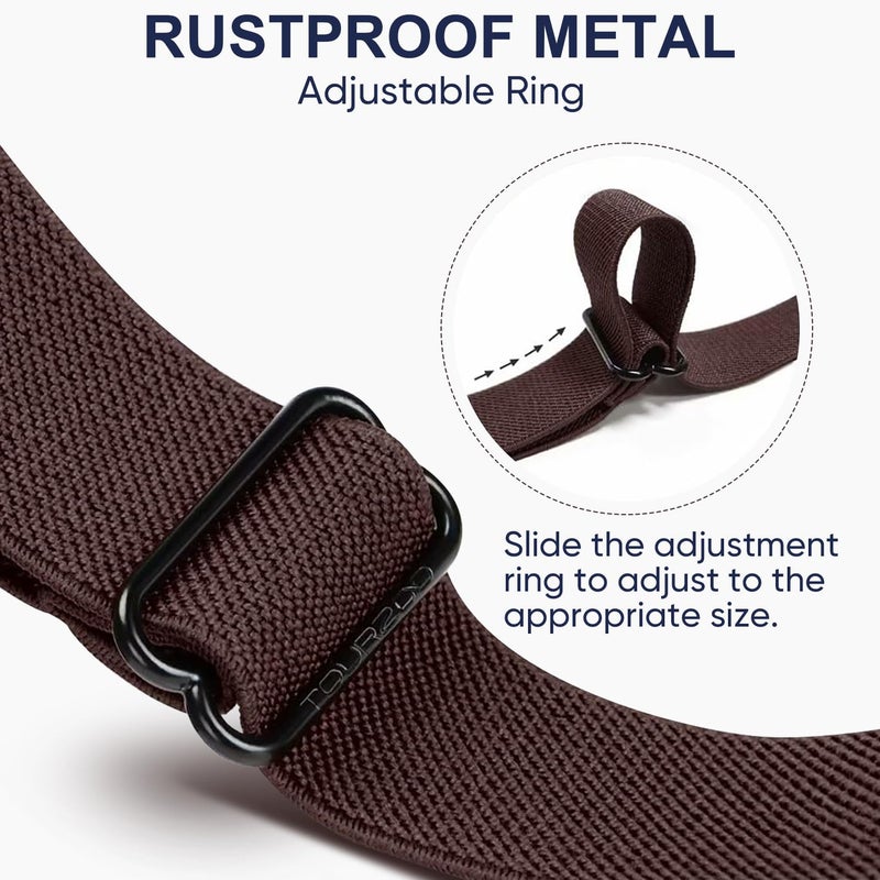 TOURZOO Belts for Women/Men Buckle Free Elastic Belt Invisible No Buckle Stretch Waist Belt For Jean Pants,Dresses,No Bulge - Image 3