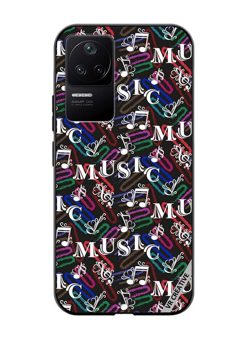 Protective Case Cover For Xioami Poco F4 GT Music Pattern Design Multicolour