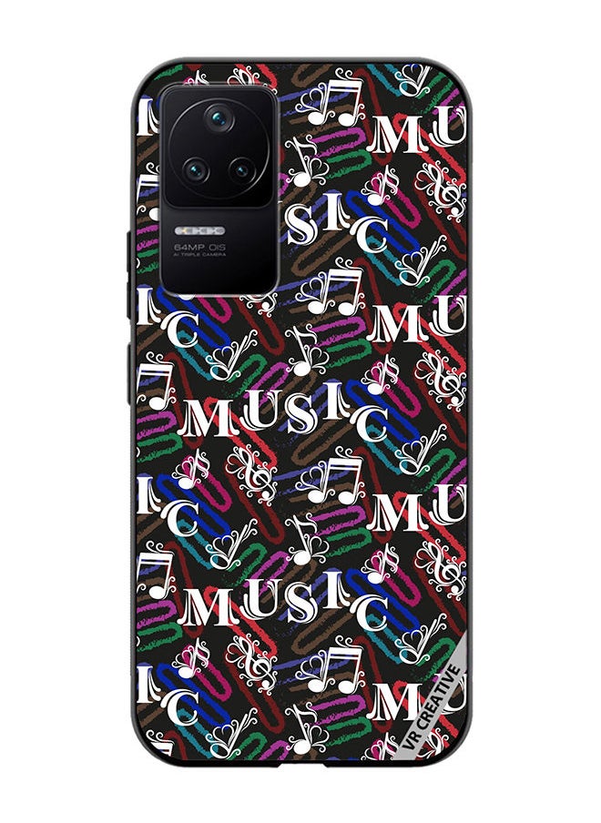 Protective Case Cover For Xioami Poco F4 GT Music Pattern Design Multicolour