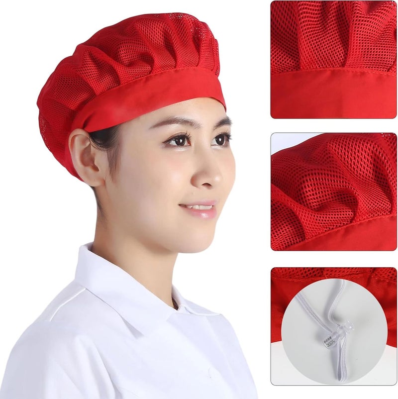 Ventilated Cap Designed for Lab and Kitchen Staff Elastic Fit Ensures Stability Lightweight Hat for Convenience Hygiene Cap - Image 2