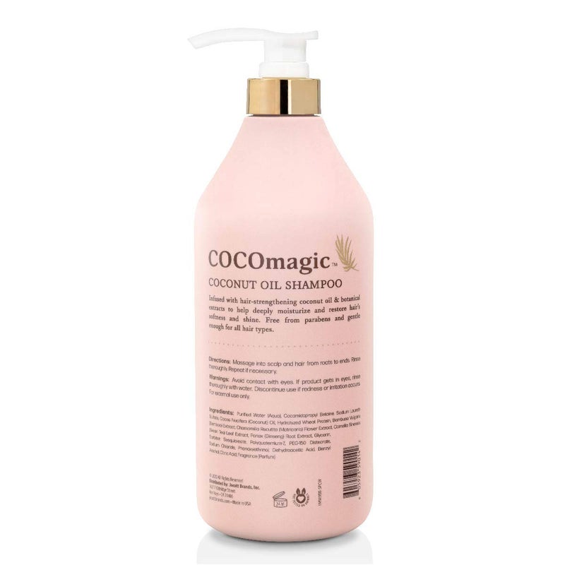 CocoMagic Nourishing Shampoo | Coconut Oil and Botanical Extracts | Strengthen, Restore Softness and Shine | Paraben Free, Cruelty Free, Made in USA (32 oz) - Image 1