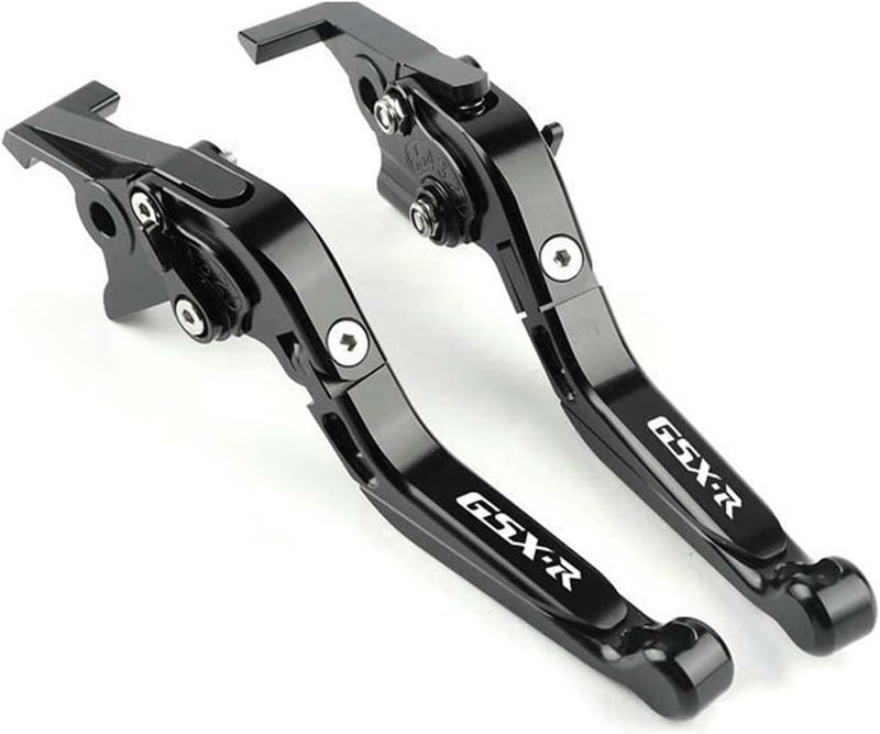 XIDAODIT Motorcycle Folding Extendable Adjustable Clutch Brake Levers for GSXR750 GSXR600 GSX-R K1 K2 K3 K4 K5 K6 K7 K8 K9 K10 (Black) - Image 4