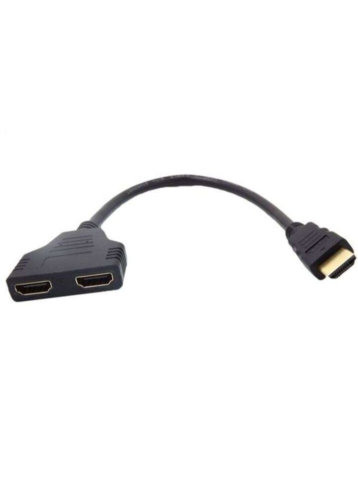 HDMI 1-In-2 Out Splitter Cable Adapter