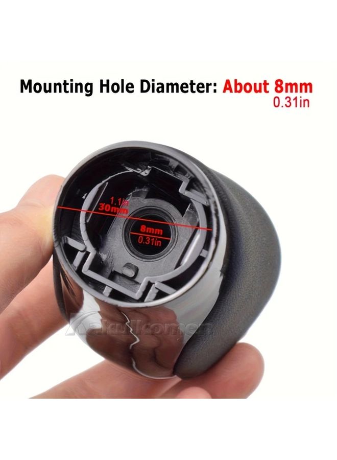 Red Carbon Fiber Automatic Transmission Shift Knob Compatible with Lexus ES GS IS NX RC Models - Image 2
