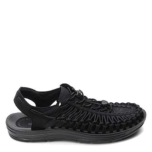 KEEN Men's UNEEK Classic Two Cord Sandals, Black/Black, 11 D (Medium) US - Image 2