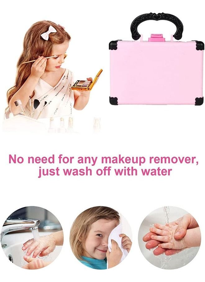 YelaJoy Makeup Set, Non-toxic Kids Makeup Set for Girls, Washable Kids Makeup Set with Mirror, Laptop Design, Little Girls Play Makeup, Toddler Makeup Set, Kids Makeup Set  - Image 5