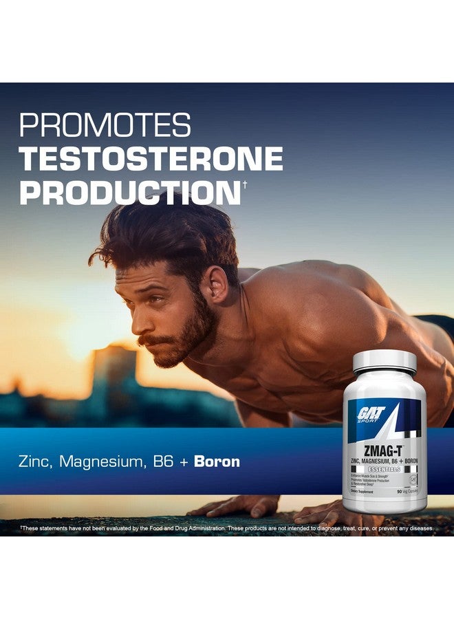 GAT SPORT GAT Sport Essentials ZMAG-T Zinc, Magnesium, B6 + Boron, 90 Veg Capsules - Image 2