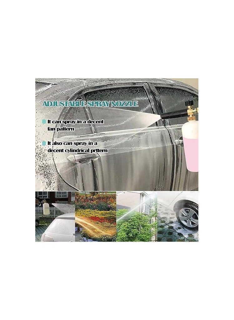 Generic Foam Cannon, with 1/4 Inch Quick Connector, 1 Liter Bottle, Professional Grade, Uick Release for Motorcycle, Car Washing, Roofs, Driveways, Siding Floors, Windows Washing (Up To 3200 Psi)  - Image 2