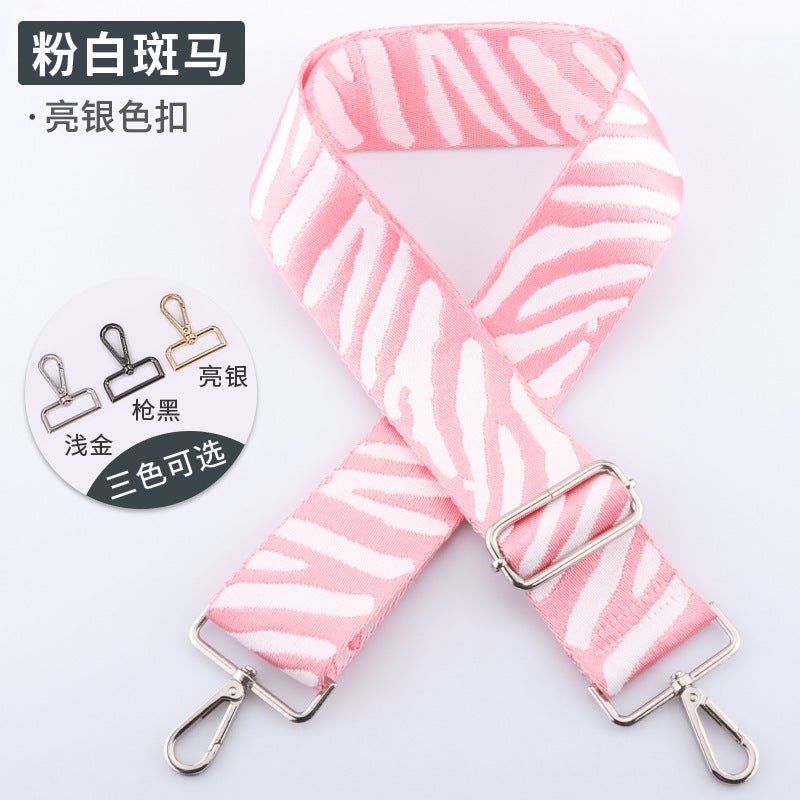 Women'S Bag With Diy Women'S Bag Replacement Bag Wide Shoulder Strap Long Shoulder Strap Striped Series Bandwidth Shoulder Strap Single Shoulder Strap - Image 1