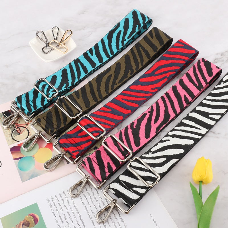 Women'S Bag With Diy Women'S Bag Replacement Bag Wide Shoulder Strap Long Shoulder Strap Striped Series Bandwidth Shoulder Strap Single Shoulder Strap - Image 3
