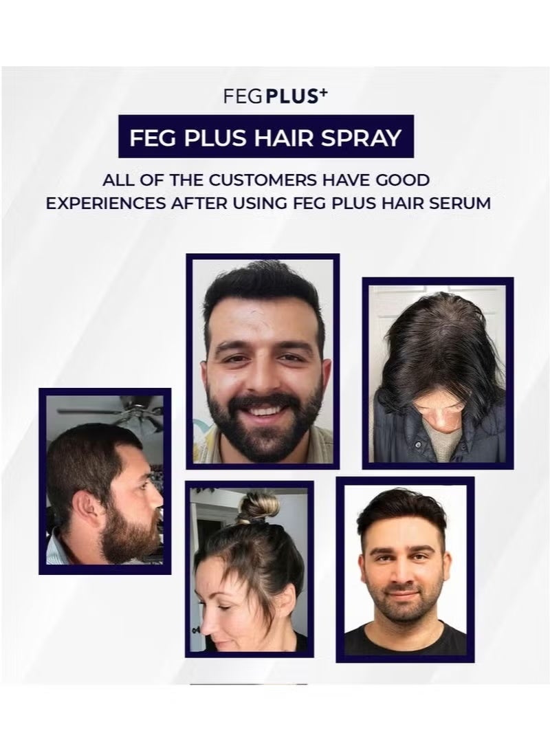 FEG Plus Hair Growth Spray 50ml | Advanced Hair Regeneration Formula with Anagain™, Procapil & Seaweed Extract | Anti Hair Fall | For Hair & Beard | Men & Women - Image 5