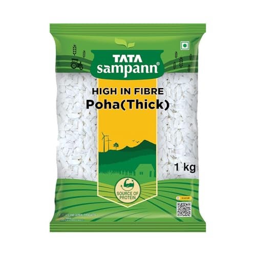 Tata Sampann, High in Fibre Poha(Thick), 1kg - Image 1