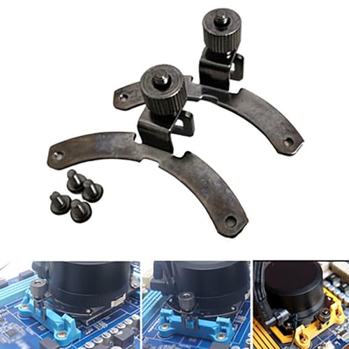 TEAMWILL 2X Buckle Kit Mounting Bracket Screw Installation Fixing Buckle Holder Replacement Compatible with Cooler Master B120 240 360 AMD AM4 - Image 3