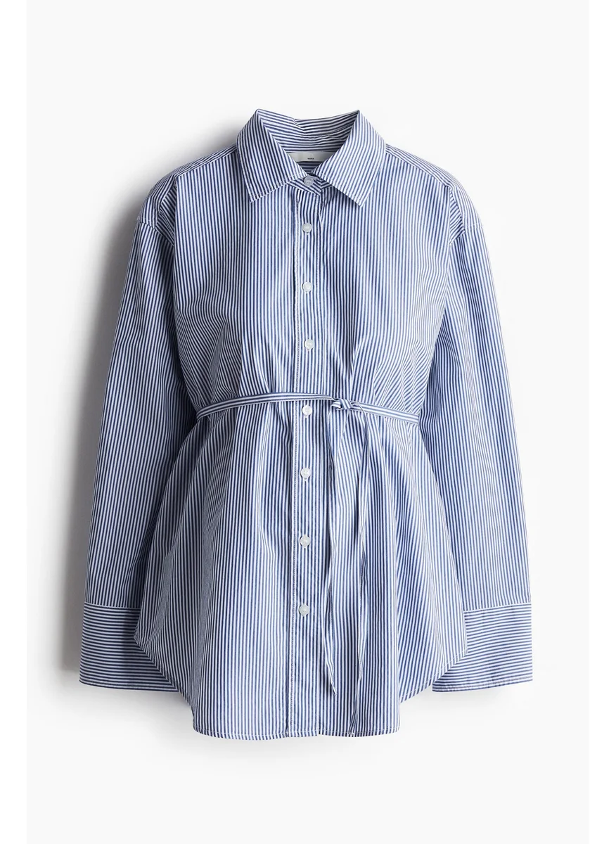 H&M Mama Before & After Poplin Shirt