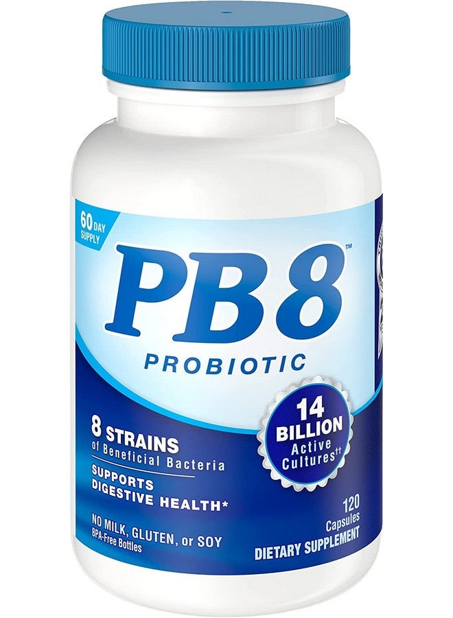 Nutrition Now Now Pb 8 Pro-biotic Acidophilus, Capsule, 120-count (Pack of 2) - Image 1