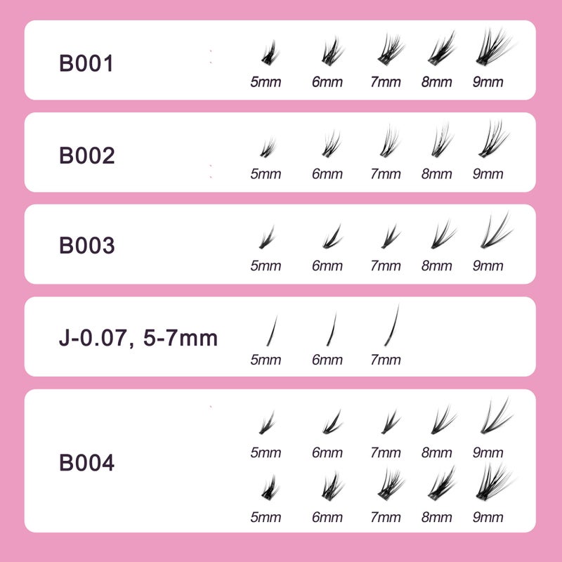 OLLOLASHES Bottom Lashes Bottom Lash Clusters | Lash Clusters With Bottom Lashes | DIY Bottom Lashes, Multiple Styles, Lightweight Natural Look, Easy Application & Long Wear (J-0.07, 5-7mm) - Image 3