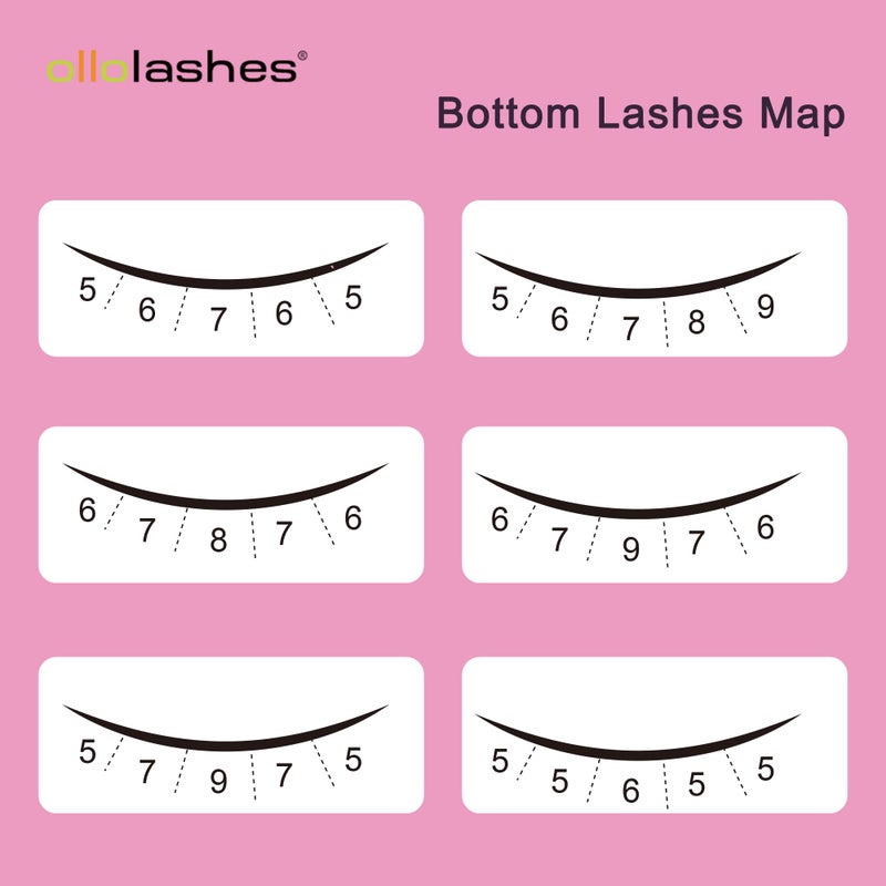 OLLOLASHES Bottom Lashes Bottom Lash Clusters | Lash Clusters With Bottom Lashes | DIY Bottom Lashes, Multiple Styles, Lightweight Natural Look, Easy Application & Long Wear (J-0.07, 5-7mm) - Image 4