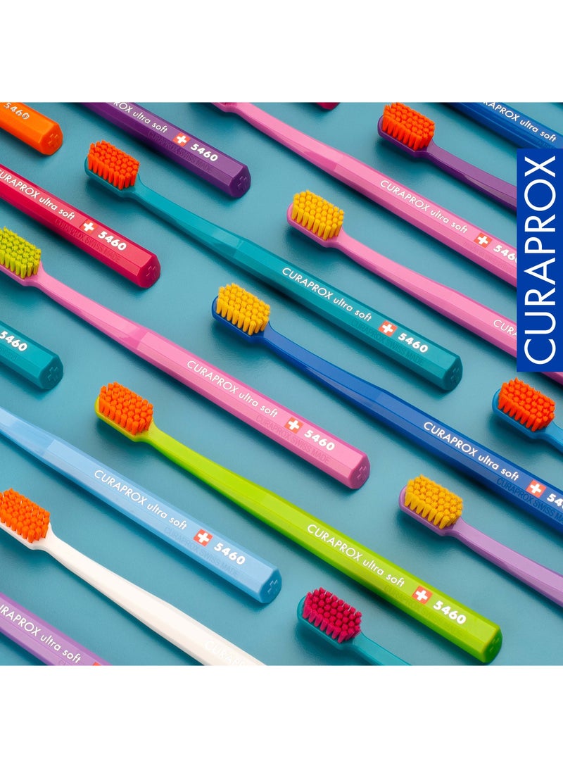 CURAPROX Toothbrush CS 5460 Ultra Soft - Ultra Soft Toothbrush for adults with 5460 CUREN® Bristles - Multicolor - Image 4
