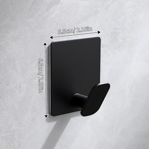 ZUNTO 4 Pack Adhesive Towel Hooks for Bathroom, Heavy Duty Wall Hooks for Hanging, No Drilling, Durable Waterproof Hooks for Towels & Utensils - Image 3