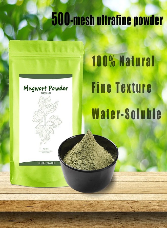 Mugwort Powder 500-Mesh Fine Grain 400g / 14oz, Mugwort Tea/Clay Mask/Bath and Foot Soak/Food Coloring - Image 3