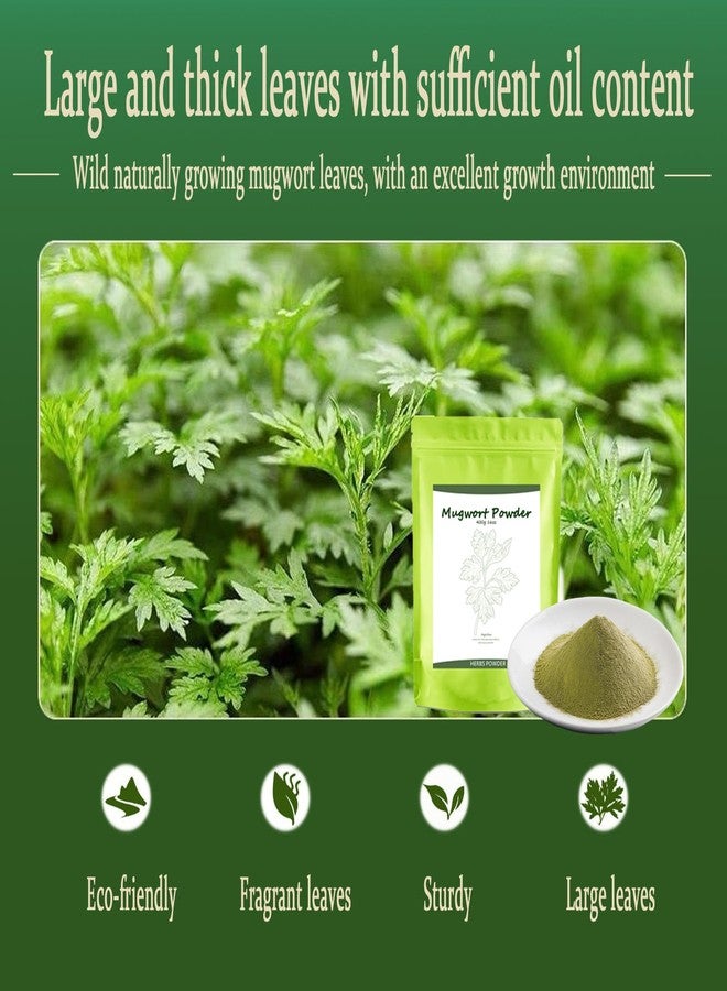 Mugwort Powder 500-Mesh Fine Grain 400g / 14oz, Mugwort Tea/Clay Mask/Bath and Foot Soak/Food Coloring - Image 2
