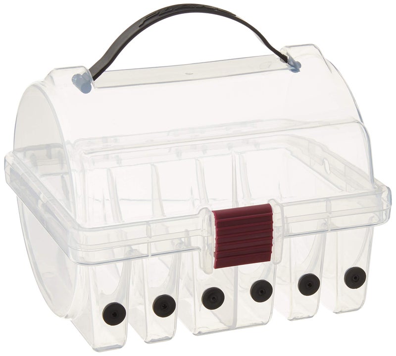 Plano 108700 Leader Spool Box, Clear, One Size, Transparent/Black - Image 1