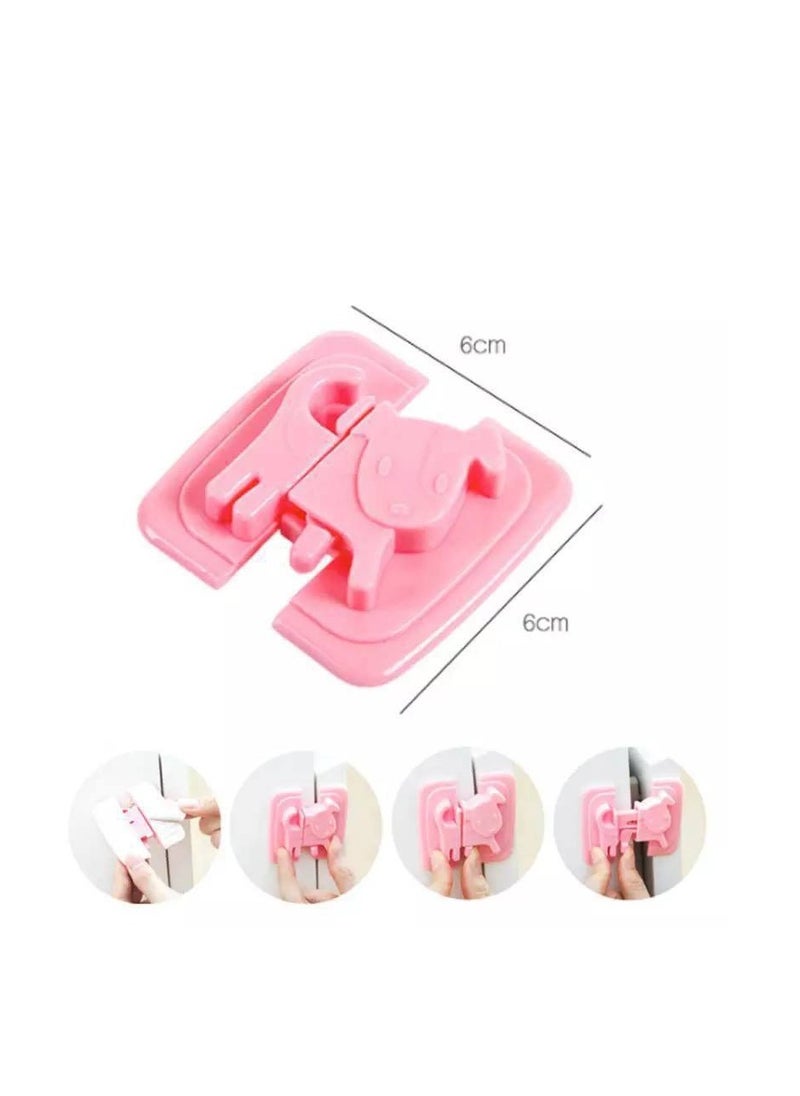 Generic 2 Child Safety Locks With A Cartoon Puppy Design For Cabinets Refrigerators And Cupboards  - Image 1