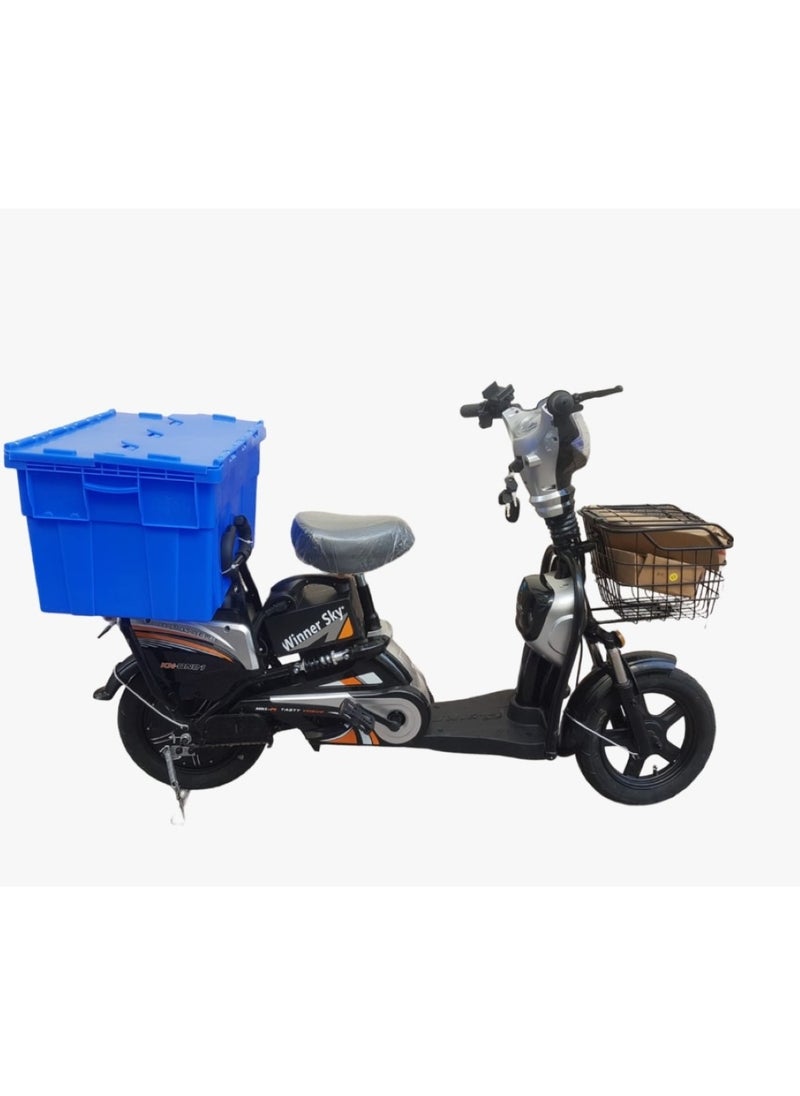 Winner Sky Electric Grocery Bike 14 Size Tyre Black  - Image 5