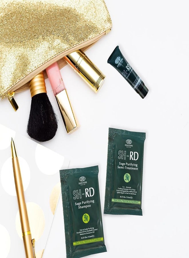 Sh Rd SH-RD Scalp Purifying Essentials for Travel & Trial | Sage Shampoo and Conditioner, Protein Cream | Hotel Size Set for Oily Hair Anti-Dandruff - Image 5