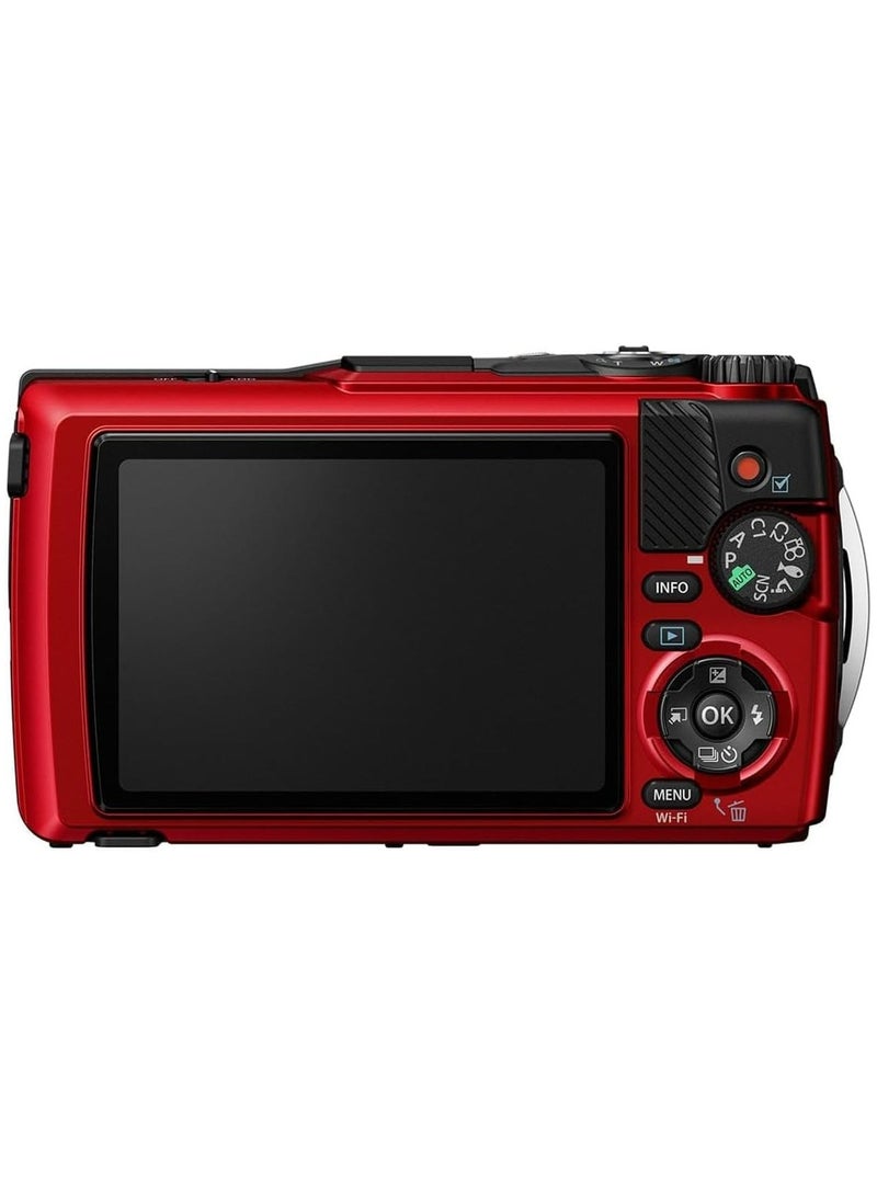 Olympus OM SYSTEM Tough TG-7 Red Underwater Camera, Waterproof, Freeze Proof, High Resolution Bright, 4K Video 44x Macro Shooting (Successor TG-6) - Image 4