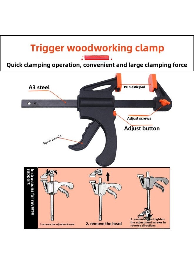 Direct Supply Woodworking Quick Adjustment F Clip Nylon Tool Clip Can Be Reverse Support Fixing Clip Multifunctional F Woodworking Clip-Specification Model:12inch - Image 5