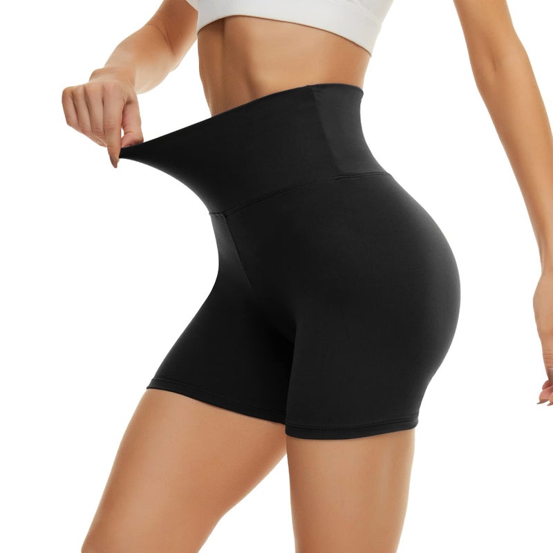CAMPSNAIL Workout Biker Shorts Women - 3"/5"/8" High Waisted Tummy Control Spandex Booty Volleyball Shorts for Yoga Dance - Image 1