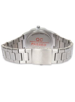 Fitron Men's Silver Wrist Watch with Black Dial, Arabic Numbers and Date  - Image 3