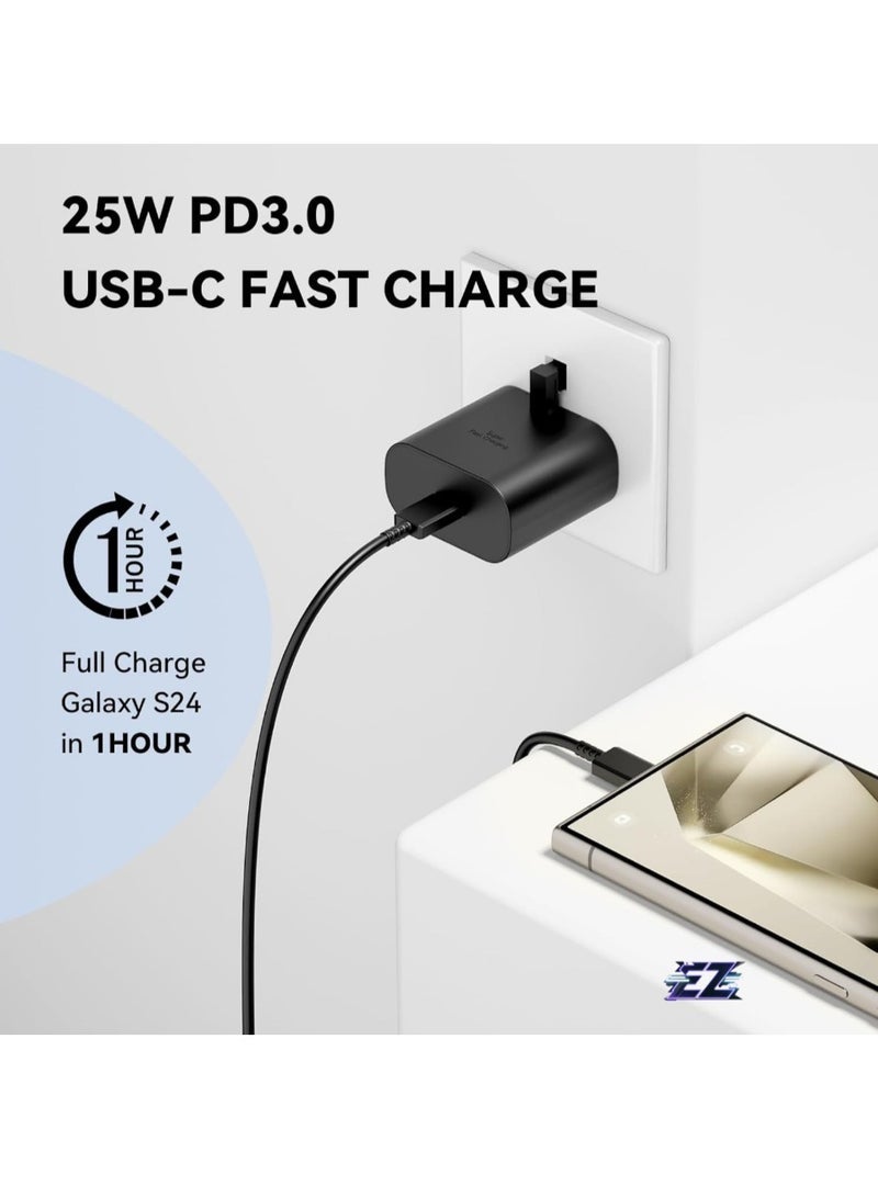 Gravity Super Fast Samsung Charger ‚Äì USB-C Plug & 6 Feet Cable, Wall Charger for Samsung Galaxy S24 Ultra, S24, S24+, S23, S22, S21, A Series, and More - Image 2