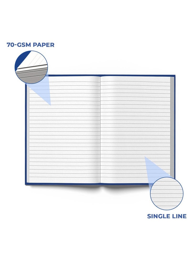 ATLAS A4 Size Manuscript Lined Register Book 96 Pages  - Image 4