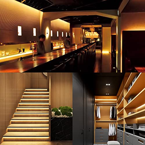 GOMING 12V 5mm Width COB LED Strip Light Warm White 3000K 16.4ft(5M) 2000LEDs CRI 93+ Uniform Glow Flexible Not Waterproof IP20 LED Tape Lights for DIY Bedroom Kitchen Home Decor(No Power Supply) - Image 5