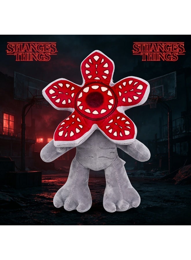 Stranger Things monster plush toy, 9.5-inch soft flower-faced demon king doll, TV series cosplay prop, adorable birthday gift