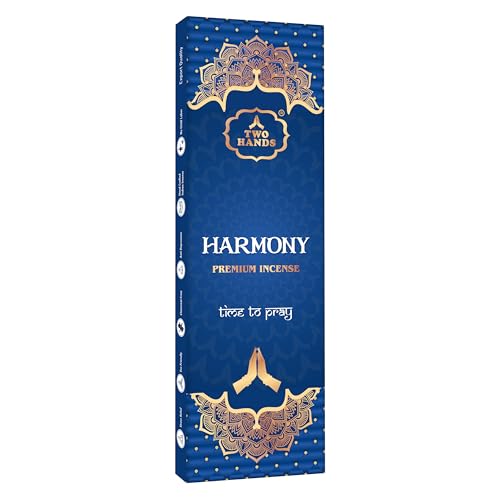 TwoHands Harmony Rose Incense Sticks | Long-Lasting Rose Oudh Agarwood Fragrance Agarbatti | for Daily Pooja, Home Freshness, Yoga, Meditation & Rituals | 50g Pack (Approx. 27 Sticks) - Image 1