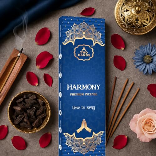 TwoHands Harmony Rose Incense Sticks | Long-Lasting Rose Oudh Agarwood Fragrance Agarbatti | for Daily Pooja, Home Freshness, Yoga, Meditation & Rituals | 50g Pack (Approx. 27 Sticks) - Image 3