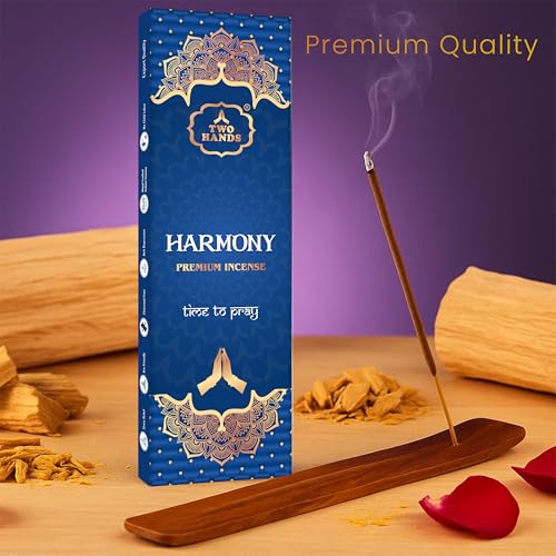 TwoHands Harmony Rose Incense Sticks | Long-Lasting Rose Oudh Agarwood Fragrance Agarbatti | for Daily Pooja, Home Freshness, Yoga, Meditation & Rituals | 50g Pack (Approx. 27 Sticks) - Image 4