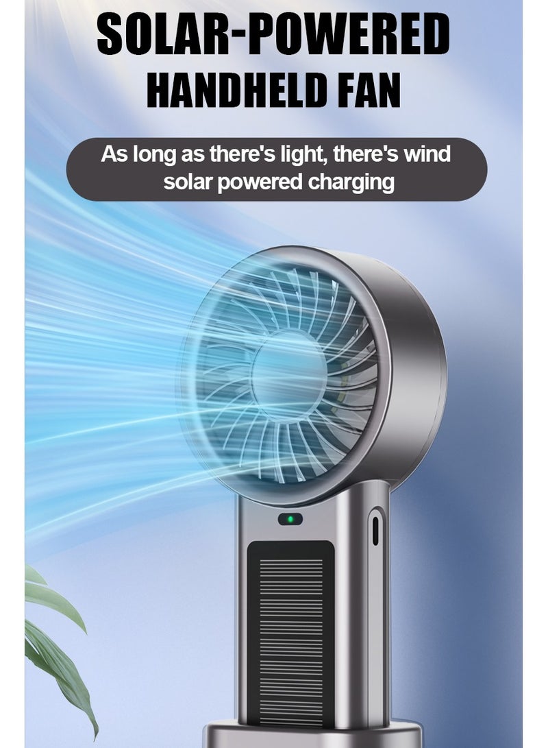 linkship Solar Portable Fan, 5000mAh Ultra-Long Lasting Battery & Fast USB/Solar Charging, for Extreme Outdoor Camping, Hiking and Travel, Powerful Cooling with Safe Heat-Resistant Design - Image 3