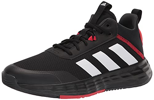 adidas Men's Own The Game 2.0 Basketball Shoe, Black/White/Carbon, 9 - Image 1